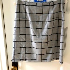Halogen Pencil Skirt grey pattern size 2